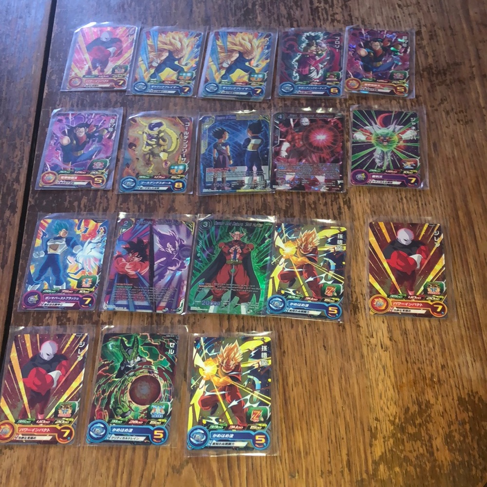 Different types of trading cards 2 pokemon gold dragon ball Z marvel kind